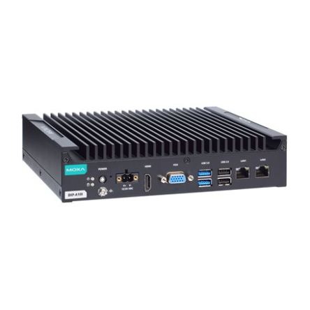 MOXA BXP-A100, Industrial Computer, 50W, Intel Atom 1.3 GHz, 8 GB, 2 Windows [BXP-A100-E2-8L-T]; 112-012