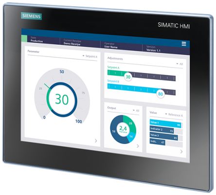Siemens SIMATIC HMI Unified Basic Series SIMATIC HMI Panel - 12.1 in, TFT Display, 1280 x 800 [6AV2123-3MB32-0AW0]; 113-882