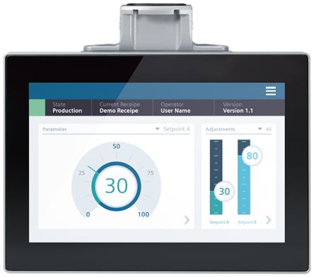Siemens SIMATIC HMI Unified Comfort PRO Series SIMATIC HMI Panel - 12.1 in, TFT Display, 1280 x 800 [6AV2128-3MB57-0AX0]; 113-883