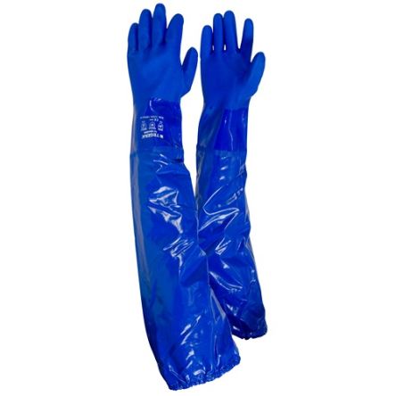 Tegera TEGERA Blue Cotton Chemical Resistant Work Gloves, Size 11, PVC Coating [12910-11]; 115-538