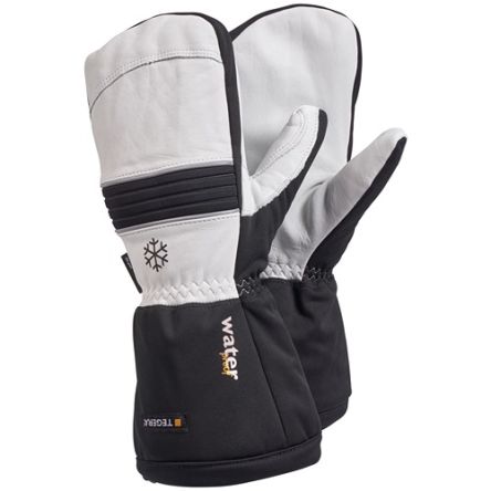 Tegera TEGERA Black, White Leather Cold Resistant Work Gloves, Size 8 [191-8]; 116-005