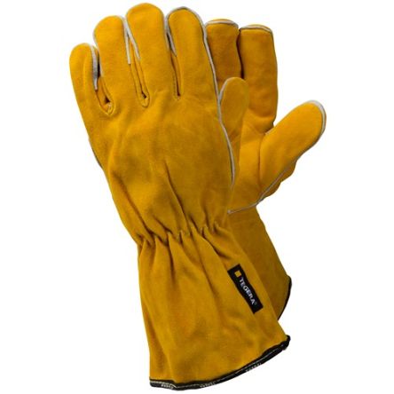 Tegera TEGERA Yellow Leather Heat Resistant Work Gloves, Size 8 [19-8]; 116-013