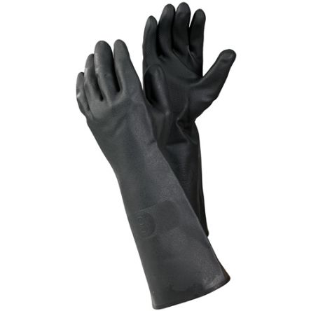 Tegera TEGERA Black Latex, Neoprene Chemical Resistant Work Gloves, Size 9 [241-9]; 116-393