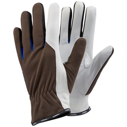 Tegera TEGERA Black, Blue, Grey, White Leather Dry Environment Work Gloves, Size 10 [164-10]; 116-413
