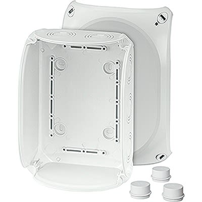HENSEL DK Series Grey Polycarbonate Junction Box, IP55, IP66, 92 x 210 x 155mm [DK 1600 G]; 116-961