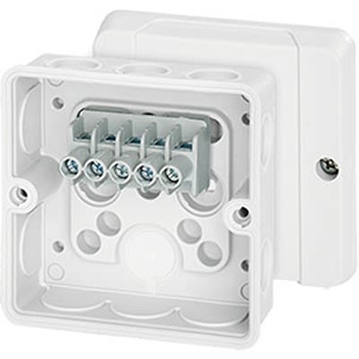 HENSEL DE Series White Polycarbonate Junction Box, IP55, 50 x 88 x 88mm [DE 9326]; 116-964
