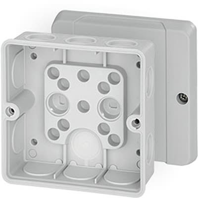 HENSEL DE Series Grey Polycarbonate Junction Box, IP55, 55 x 98 x 98mm [DE 9340]; 116-974