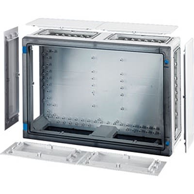 HENSEL FP Series Transparent Polycarbonate Junction Box, IP65, 163 x 546 x 366mm [FP 0401]; 117-017