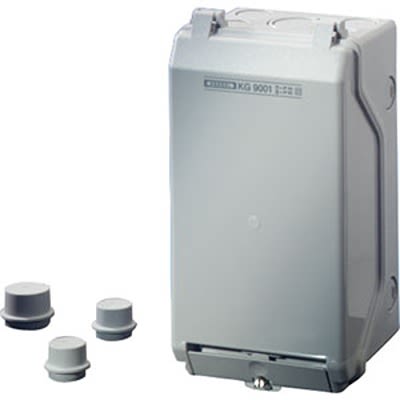 HENSEL KG Series Grey Polystyrene Junction Box, IP55, IP66, 95 x 101 x 205mm [KG 9001 IN]; 117-086