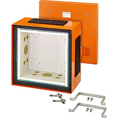 HENSEL Fk Series Orange Sheet Steel Junction Box, IP55, 160 x 255 x 255mm [FK 5000]; 117-092