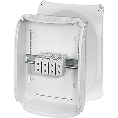 HENSEL DK Series Grey Polycarbonate Junction Box, IP66, 122 x 355 x 255mm [DK 5054 G]; 117-121