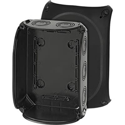 HENSEL KF Series Black Polycarbonate Junction Box, IP66, IP67, IP69, 92 x 210 x 155mm [KF 1600 B]; 117-205