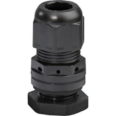 HENSEL KBS Series Black Polyamide Cable Gland, M40 Thread, 16mm min., 28mm max., IP65, IP67 [KBS 40]; 117-211