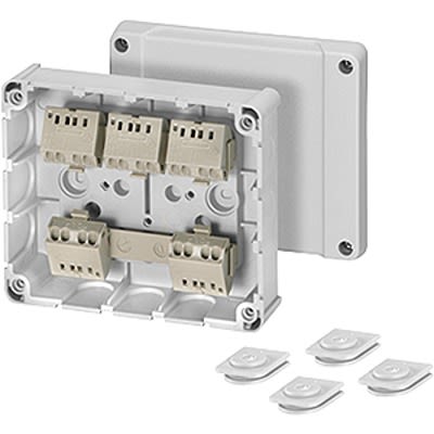 HENSEL DPC Series Grey Polystyrene Junction Box, IP54, 49 x 139 x 119mm [DPC 9225]; 117-236