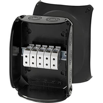 HENSEL KF Series Black Polycarbonate Junction Box, IP66, IP67, IP69, 122 x 295 x 225mm [KF 3535 B]; 117-425