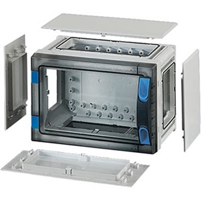 HENSEL FP Series Grey Polycarbonate Junction Box, IP65, 186 x 276 x 186mm [FP 0141]; 117-457