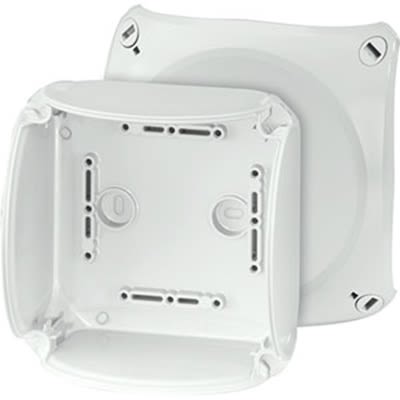 HENSEL EB Series Grey Polycarbonate Junction Box, IP66, 130 x 130 x 77mm [EB 06 G]; 117-471