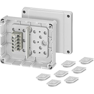 HENSEL DP Series Grey Polystyrene Junction Box, IP54, 49 x 139 x 119mm [DP 9221]; 117-523