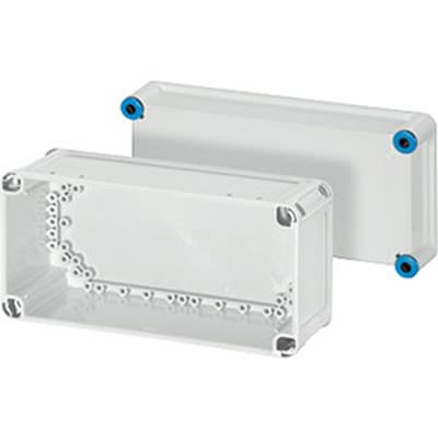 HENSEL K Series Grey Polycarbonate Junction Box, IP66, 150 x 275 x 125mm [K 0101]; 117-610