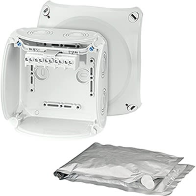HENSEL WP Series Grey Polycarbonate Junction Box, IP68, 77 x 130 x 130mm [WP 0604 G]; 117-652