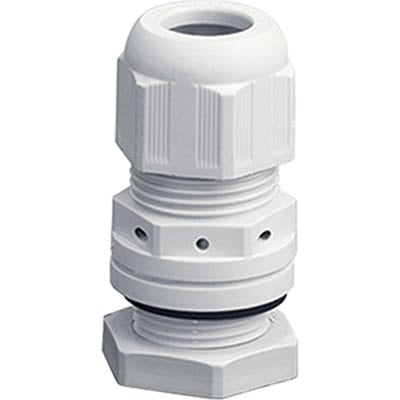 HENSEL KBM Series Grey Polyamide Cable Gland, M40 Thread, 16mm min., 28mm max., IP65, IP67 [KBM 40]; 117-711