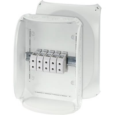 HENSEL KF Series Grey Polycarbonate Junction Box, IP66, IP67, IP69, 122 x 355 x 255mm [KF 5050 G]; 117-801