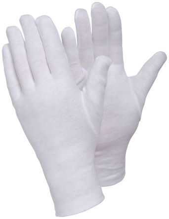 Tegera TEGERA White Cotton Assembly Work Gloves, Size 10 [104-10]; 118-648