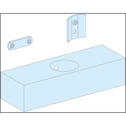 Schneider Electric PrismaSeT P Series Mounting Kit, 200 x 100 x 70mm [LVS08701]; 119-229