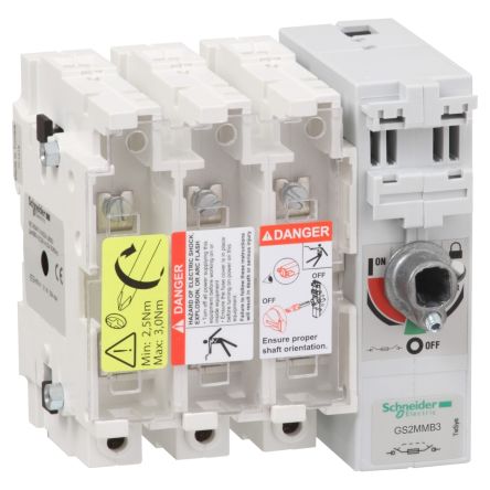 Schneider Electric Fuse Switch Disconnector, 3 Pole, 200A Max Current [GS2MMB3]; 119-436