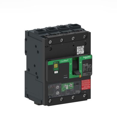 Schneider Electric, ComPacT Circuit breaker 4P 100A, Breaking Capacity 16 KA, Fixed Mount [C11E44V100L]; 119-469