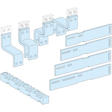 Schneider Electric PrismaSeT P Series Connection Terminal, 550 x 300 x 150mm [LVS04490]; 119-497