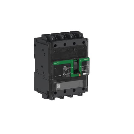 Schneider Electric, PowerPact B Circuit breaker 4P 15A, Breaking Capacity 18 KA, Clip-On [BDL46015LU]; 119-524