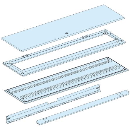 Schneider Electric PrismaSeT G Series RAL 9001 White Rear Panel, 650mm H, 260mm D, for Use with Extension Duct [LVS08343]; 119-617