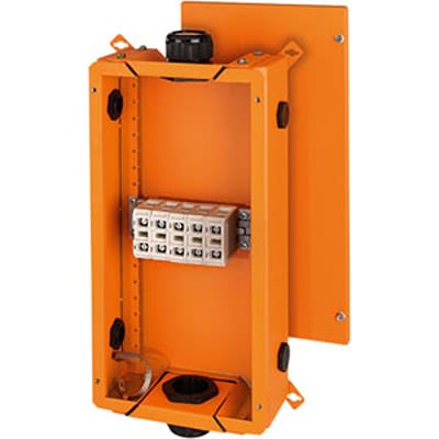 HENSEL Fk Series Orange Stainless Steel Junction Box, IP65, 515 x 276 x 138mm [FK 6505]; 119-726