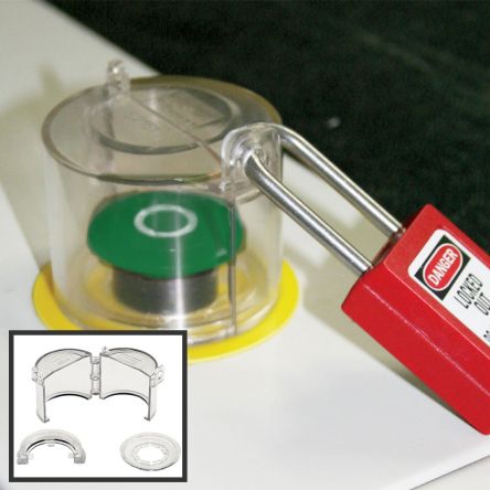 Master Lock Push Button and Rotary Switch Cover, For Use With Push Button and Rotary Switches [S2151]; 120-029