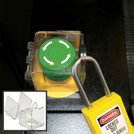 Master Lock Push Button and Rotary Switch Cover, For Use With Push Button and Rotary Switches [S2153]; 120-030