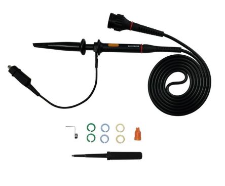 RS PRO Oscilloscope Probe, Voltage Type, 6 MHz, 100 MHz, 1:1 dB, 10:1 dB, BNC Connector [0]; 120-102