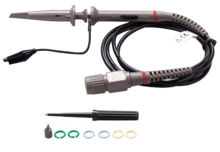 RS PRO Oscilloscope Probe, Voltage Type, 6 MHz, 100 MHz, 1:1 dB, 10:1 dB, BNC Connector [0]; 120-103