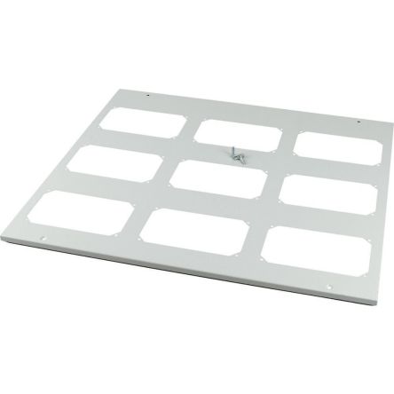 Eaton Grey Cover Plate Steel Faceplates & Mounting Plates [143407 XLST5F858]; 120-172