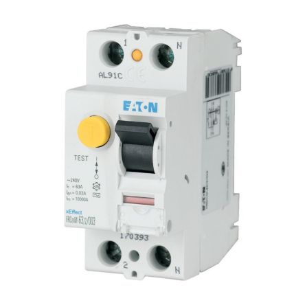 Eaton xE?ect - FRCmM-NA RCCB, 40A, 2 Pole, 30mA, Type A, 240/415V ac [167114 FRCMM-40/2/003-A-NA]; 120-288
