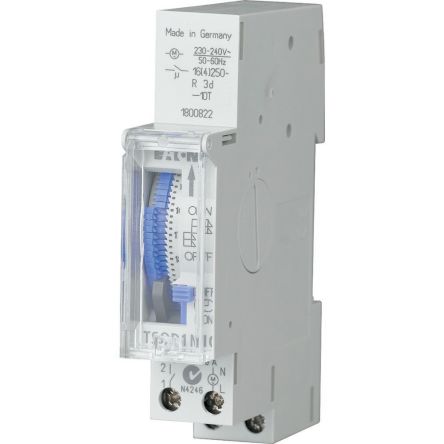 Eaton Distribution Parts Time Switch 230 → 240 V, 1-Channel [167388 TSQD1NO]; 120-393