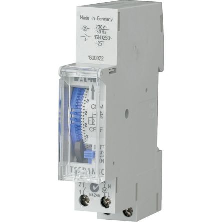 Eaton Distribution Parts Time Switch 230 V, 1-Channel [167389 TSSD1NO]; 120-394