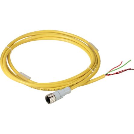Eaton Straight Female 4 way M12 to Straight Male 4 way Cable, 2m [166982 CSAS4F4CY2202]; 120-712