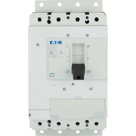 Eaton Switch Disconnector, 4 Pole, 630A Max Current [168471 N3-4-630-SVE]; 120-855