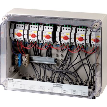 Eaton 6 Pole Isolator Switch - 30A Maximum Current, IP65 [168104 SOL30X6-SAFETY-MC4-U(230V50HZ)]; 120-901