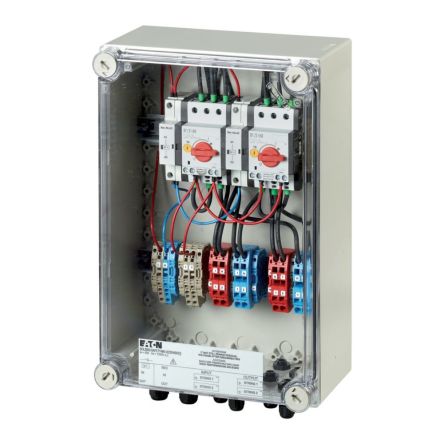 Eaton 2 Pole Isolator Switch - 30A Maximum Current, IP65 [168098 SOL30X2-SAFETY-MC4-U(230V50HZ)]; 121-222