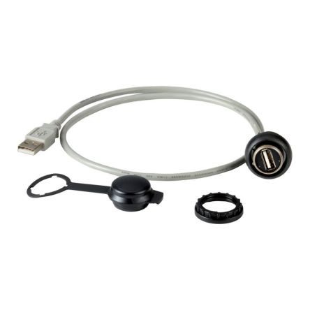 Eaton M22 Cable, 600mm, Grey PVC Sheath [147535 M22S-USB-SA]; 121-820