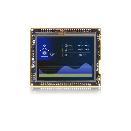 MikroElektronika Mikromedia 3 for STM32F4 Resistive MIKROE-6131 ARM ARM Baseboard, Daughter Board [MIKROE-6131]; 122-000