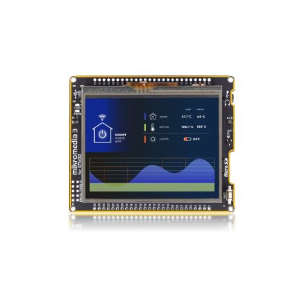 MikroElektronika Mikromedia 3 for STM32F2 Resistive MIKROE-6195 ARM ARM Baseboard, Daughter Board [MIKROE-6195]; 122-002