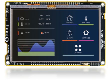 MikroElektronika Development Board ARM ARM Baseboard, Daughter Board [MIKROE-6173]; 122-003